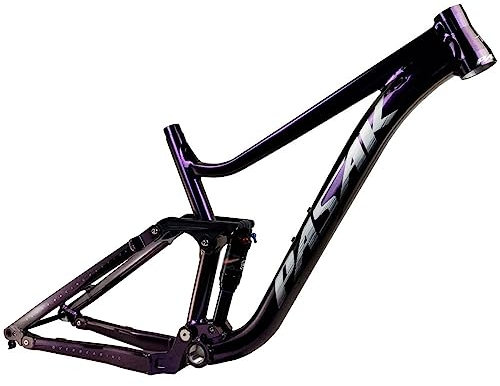 Fullfjädrad Mountain Bike Ram 27.5er/29er Downhill MTB Ram 16''/18'' 3.0 Däck Boost Thru Axle Ram 148mm DH/XC/AM (Color : Purple, Size : 27.5 * 16'')