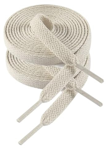 huixiaoqing Flat Shoe Laces 8mm Wide for Trainers & Sneakers - 80/100/120cm Replacement Laces for Converse, Air Force 1, Sports Shoes