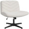 Yaheetech Bürostuhl, Ergonomischer Schreibtischstuhl mit breitem Sitzkissen, Höhenverstellbar Drehstuhl mit Mittlerer Rückenlehn, Schneidersitz Stuhl für Büros und Schlafzimmer, Beige