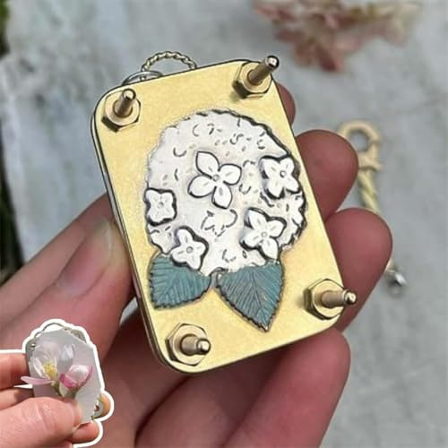 Micro presse à fleurs miniatures, kit de presse à fleurs en métal, kit de préservation des plantes pressées pour les amateurs d'art et d'artisanat (hortensia)