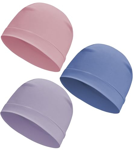 Hovyjumz Cotton Skull Cap Sleep Cap Beanie Helmet Liner for Men Women