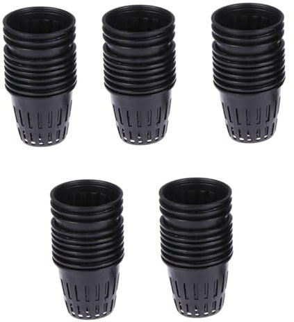 Happyyami 50piezas Macetas De Malla Ranurada De Plástico para Hidroponia Cestos para