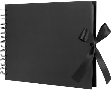 Álbum de fotos para personalizar, 80 páginas negras, álbum de fotos A4, álbum de fotos DIY para diseñar uno mismo, álbum de fotos de papel kraft para fotos, bebé, día de San Valentín, cumpleaños