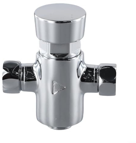 Thermostat-Duschventil, Messing, Chrom, zeitgesteuertes Duschventil, Wasserhahn, manuelles Duscharmatur, selbstschließende Verzögerung, Wandmontage, Duscharmatur für Fitnessstudio, Pool, Schulen