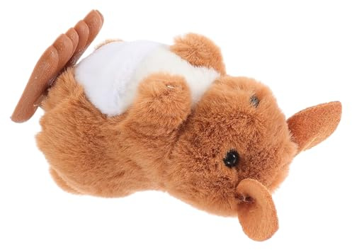 FIXOSHEE Calming Plush Kangaroo Wind-up for Boy Girl Year with Realistic Hopping Movement Soft Stuffed Animal for Motor Skill Development and Sensory Play Safe Design for Soothing and