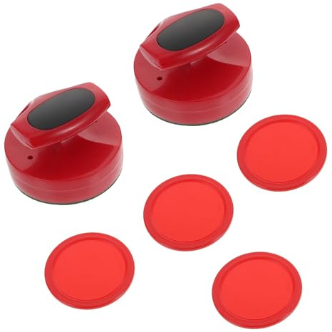FOYTOKI Pousseurs de Hockey en Plastique 94mm pour Air Hockey Jeu de Raquettes et Rondelles de Remplacement pour Salle de Loisirs et Jeu D’Arcade