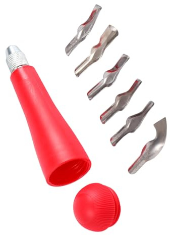 Set strumenti per incisione artigianale in acciaio e ABS con impugnatura comoda per intagli dettagliati Incisioni professionali e fai da te Incisione artistica Incisione legno Artigianato per e