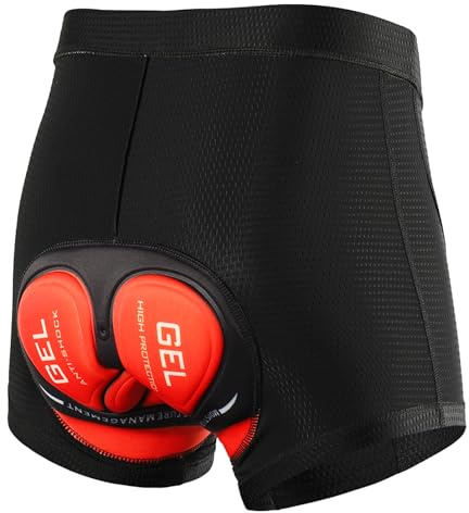 Lixada Men's Cycling Shorts Red