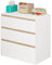 WOLTU Kommode mit 3 Schubladen, Schubladenkommode, Sideboard, Kommodenschrank für Schlafzimmer Wohnzimmer Flur Badezimmer, Kommode modern, 80 x 78 x 48 cm