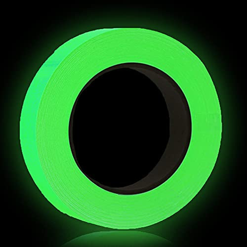 Fluoreszierendes Klebeband YUTOU 10mx15mm Wasserdicht Luminous Tape Selbstklebendem Leuchtendes Band Warnband Phosphor Markierungsband Leuchtendes Klebeband für Nachtwarnschilder Bühnendekorationen