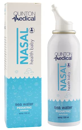 Quinton Medical - Quinton Medical Nasal Health Baby, Spray Nasal Infantil 100% Natural, 9 g/l de Sales Marinas, Higiene Nasal y Congestión Nasal, 100 ml