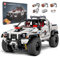 Mould King 18005 Technik Ferngesteuert Geländewagen Bausteine, Technologie Auto Modell für Erwachsene und Kinder, Ferngesteuert Offroader Bausatz mit Fernbedienung und App Dual Control