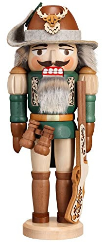 Zeidler Nussknacker Förster / Jäger 38cm - feines Naturholz - Handarbeit aus dem Erzgebirge