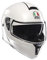 AGV Streetmodular ECE 22-06 Mono, Modularer Helm, Motorrad Klapphelm ECE 22-06 P/J in Zwei Konfigurationen zugelassen, mit Sonnenblende, Materia Matt Weiß, XL