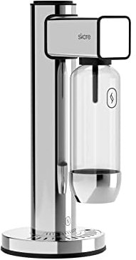 Skare Soda Maker 2 Steel, with a dishwasher safe 1 L bottle