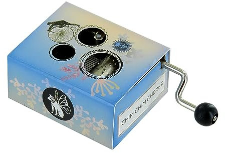 Lutèce Créations Carillon/Scatola Musicale a manovella di Cartone Illustrato e Traforato con meccanismo Musicale di 18 Note - Chim chim Cher-EE - Mary Poppins (Sherman Brothers).