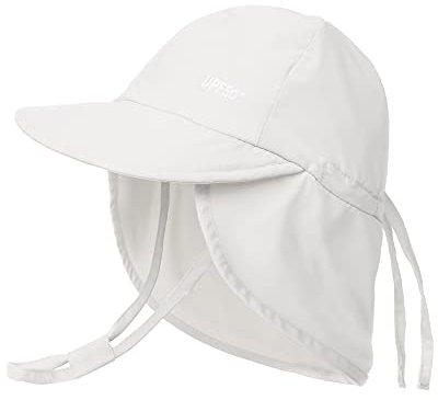 FURTALK Baby Sonnenhut mit Nackenklappe Kleinkind Kinder UPF 50+ Einstellbare Jungen Mädchen UV-Schutz Sommer Mütze Strand Schwimmen Hut