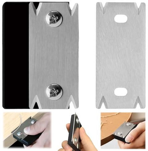 FUYTSUO 2 Piezas Recortadora De Bordes para Carpintería, Cepilladora De Bordes Manual, Cepilladora Manual para Rebabas, para Acabados De Carpintería O Mejoras para El Hogar