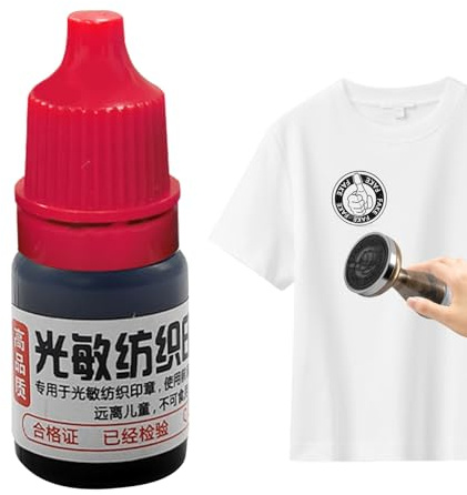 Screen Printing Paint - 5 ml fotosensitiv textilbläck, vattentät miljövänlig | High Opacity Screen Printing Ink, vattenbaserad tygbläck för heminredning
