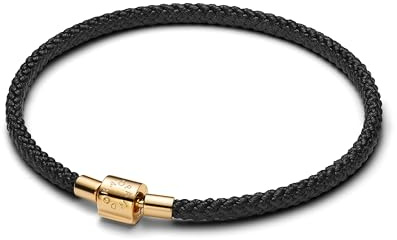 PANDORA Pulsera Moments 564530C01-S2 cordón negro