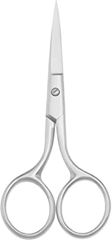 Motanar Professional Grooming Scissors for Personal Care Facial Hair Removal and Ear Nose Eyebrow Trimming Stainless Steel Fine Straight Tip Scissors 3.9 Inch