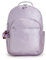 Kipling Seoul - Mochila metálica extragrande para portátil de 17 pulgadas, color orquídea metálica, Orchid Metallic, 13.5L x 18.25H x 7.75D, Moderno