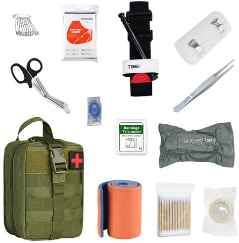 Erste Hilfe Set Outdoor,First Aid Kit Survival,Medizinische Taktische Tasche,Medizinische Tasche für Camping,Taktische Erste Hilfe Tasche,Erste Hilfe Trauma Set,Notfall Erste Hilfe