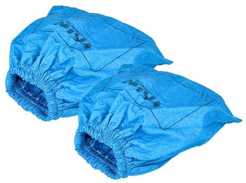 vhbw 2x filtro in tessuto compatibile con Einhell TC-VC 1820 S, TE-VC 36/25 Li aspirapolvere, aspiratore a secco/umido, lavabile blu