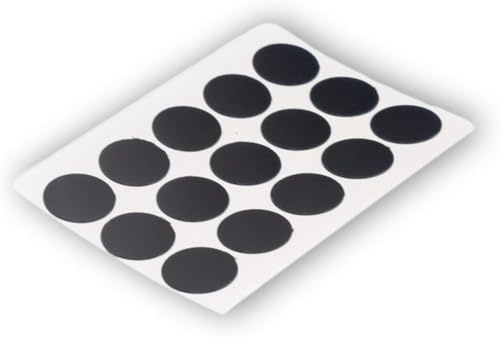 15x Selbstklebende Abdeckkappen für Schrauben, Bohrlöcher & kleine Macken - Universell einsetzbare Schraubenabdeckung (Anthrazit, Ø 20 mm)