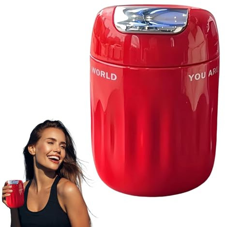 Resemugg - 222 ml halkfri lätt termokopp med tefilter, halkfri kaffekopp med lättviktigt filter för resor, bil, vandring, skola, arbete, teentusiaster