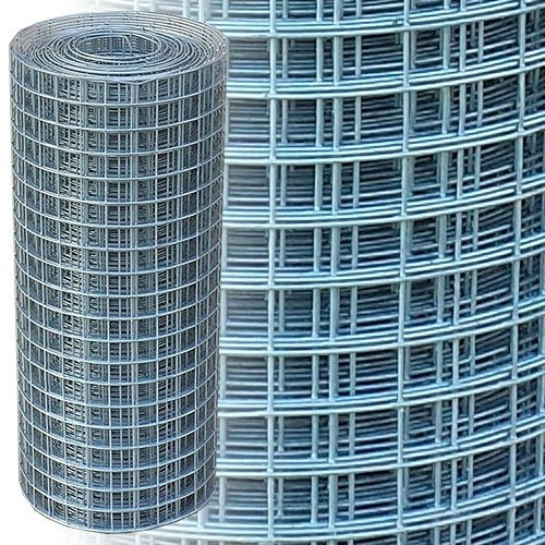 Garmix Marderzaun Verzinkt Maschendraht 4-Eck Drahtgitter 25x50mm (50cm x 10m, 2,1mm)