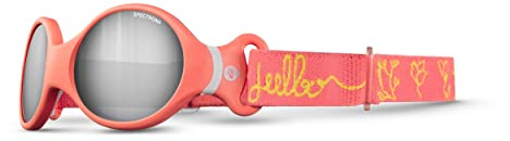 Julbo Lunettes de Soleil Loop S Mixte bébé 0-18 Mois Corail/Gris Clair Catégorie 4
