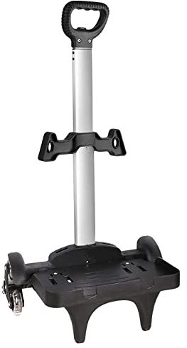 Rucksack Trolley, Kinder Schulranzen Trolley Faltbarer Handwagen mit Border Base 6 Räder Aluminium Rollende Gepäckwagen für Kind Jugendliche Erwachsene Schule Reise