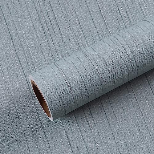 VEELIKE Papel Pintado Azul Gris Vintage Papel Adhesivo para Muebles Papel Pintado Autoadhesivo Azul Papel de Pared Habitacion Papel Tapiz Impermeable para Cocina Armarios Dormitorio Baño 40cmx300cm