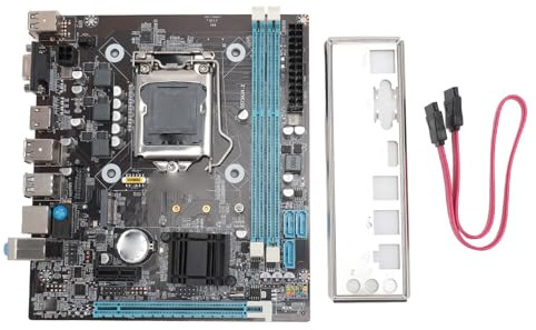Yanmis Placa Base para Juegos, Doble Canal DDR3, H81G, Ranura M.2, Tarjeta de Red Gigabit, PC LGA1150 Pin 4th 5th Gen