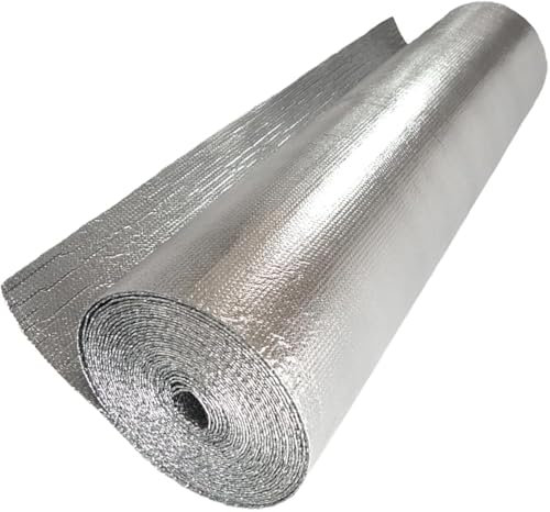 Película Aislante térmica de Vapor La película Aislante térmica se Puede aplicar a áticos, Pisos, techos, Paredes y tuberías. (20 m)