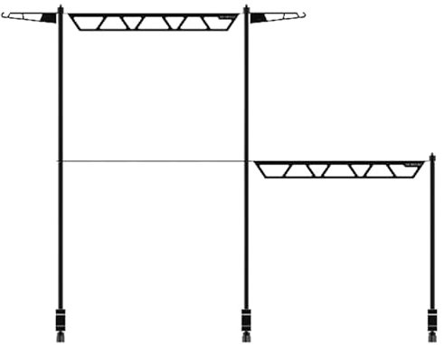 Rack de campamento al aire libre, estante de cocina de escritorio para acampar | Soporte de lámpara de campamento de escritorio | Organizador de multifunción portátil para BBQ Grill Picnic Travel Trav