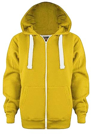 Generisch Giovane Felpa 140 con cerniera, Giacche, Lungo Felpa con cappuccio, Maniche Superiore, Ragazze, Bambini, Ragazzi, Cappotto Giacca Maglione Cerniera Ragazzi