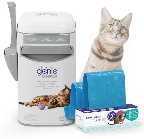 Litter Genie LitterLocker by Litter Genie Platinum - Cubo Blanco