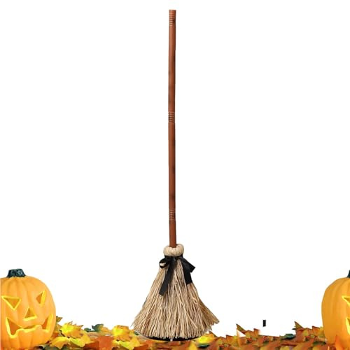 Häxkvast - flytande 25 tum | ABS nylon - Halloween-dekoration med skrämmande ljud förbättrar spökhusdisplayer, perfekt för inomhus- och utomhusfester, griskött