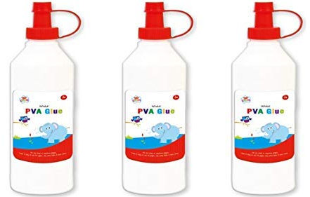 500ml White PVA Glue - Pack of 3