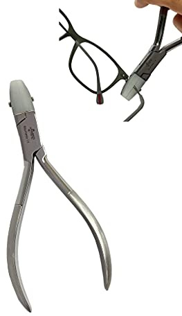 Platt näsa nylon käke optiskt handverktyg glasögon reparation (dubbla nylonkäftar tång) verktyg justerande glasögon armar ram tång glasögon reparerande tång (parallell tång) sedan 1969