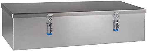Dachbox Staukasten Staubox Werkzeugkasten Truckbox aus Aluminium natur/glatt B 2200 x H 400 x T 700 mm Made in Germany mit Stahlseilen LKW Expeditionsfahrzeug Wohnmobil ohne Befestigungsmaterial