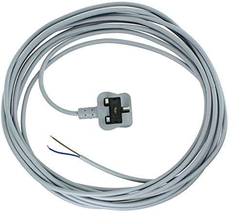 SPARES2GO Mains Cable Power Lead & Plug Compatible with Shark Vacuum Cleaners (8 Metres)