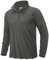 KEFITEVD Mens Summer Outdoor Sport Tops Long Sleeve UPF 50+ Shirt 1/4 Zip Sun Protection Clothing,Dark Grey,L