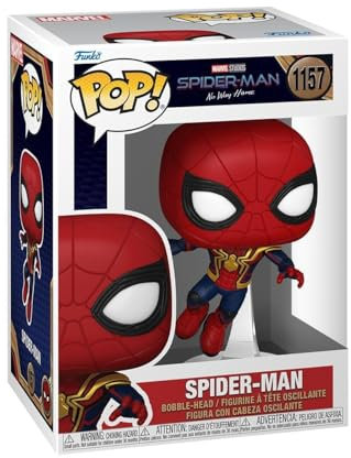 Funko Pop! Marvel: Spiderman No Way Home 2021 - Spider-Man - Leaping SM1 - Vinyl-Sammelfigur - Geschenkidee - Offizielle Handelswaren - Spielzeug Für Kinder und Erwachsene - Movies Fans