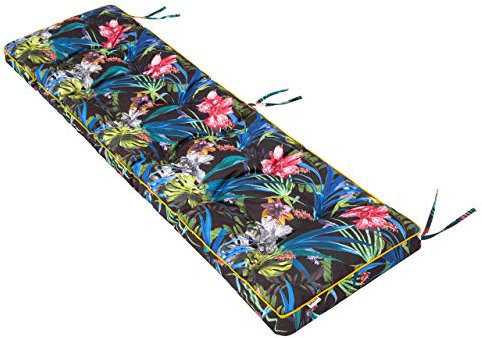 Bankauflage für Gartenbank, Polsterauflage, Sitzkissen, Bankkissen, Bankpolster mit 8 cm Dicke Polsterung, Auflage für Bänke, Made in EU - 180x40 cm - Bunte Blätter