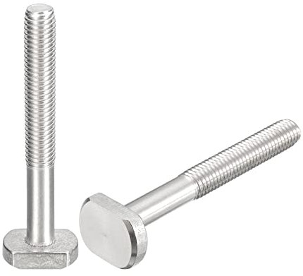 QUARKZMAN T-Ranura Perno, 2 uds M10x80mm T Ranura Inserción Perno Deslizantes Pernos 304 Inoxidable Acero T Forma Tornillos para T Carril