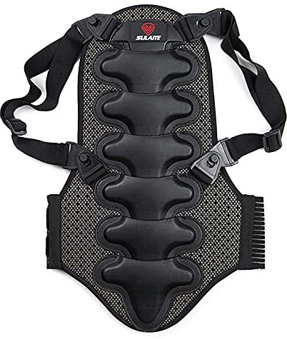 ERYUE Rückenprotektor-Motorrad-Rückenschutz Abnehmbares Dickes Eva-Schutz-Rückenpolster für Motorradfahren Mountan Skaten Skifahren