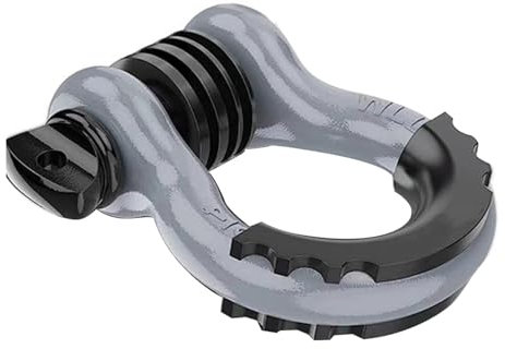 Grillete de anillo D, grillete pesado de 3/4 pulgadas, capacidad de carga de 41890 libras, grillete de alta resistencia, gancho de remolque para reanudación de vehículos, todoterreno, rescate,